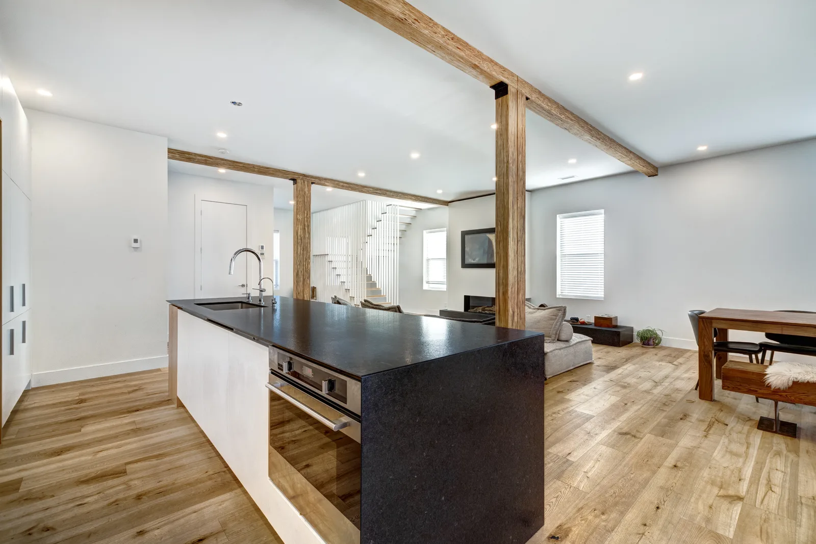 Finished basement by Nehemiah Construction