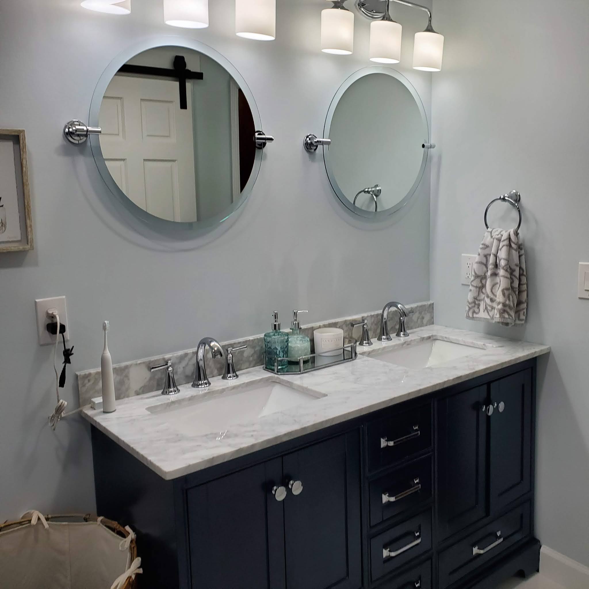 Bathroom remodel by Nehemiah Construction