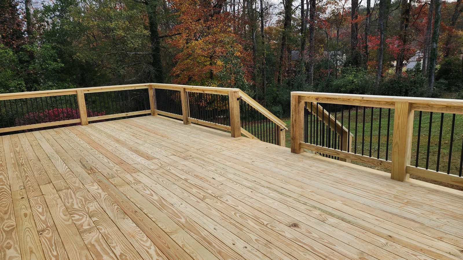 Custom deck built by Nehemiah Construction in Monroe, GA